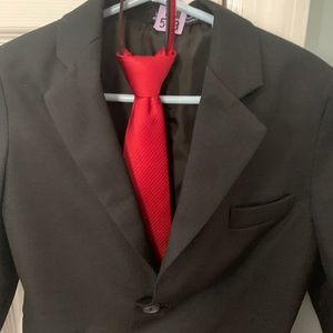 Boys Black Suit with Tie